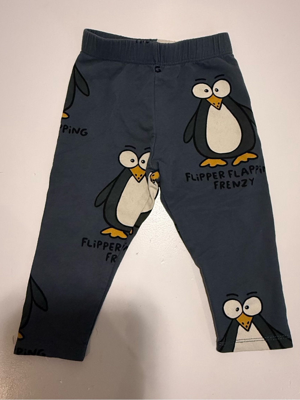 Zara Baby Blue Penguin Leggings/Pants 1.5 Years